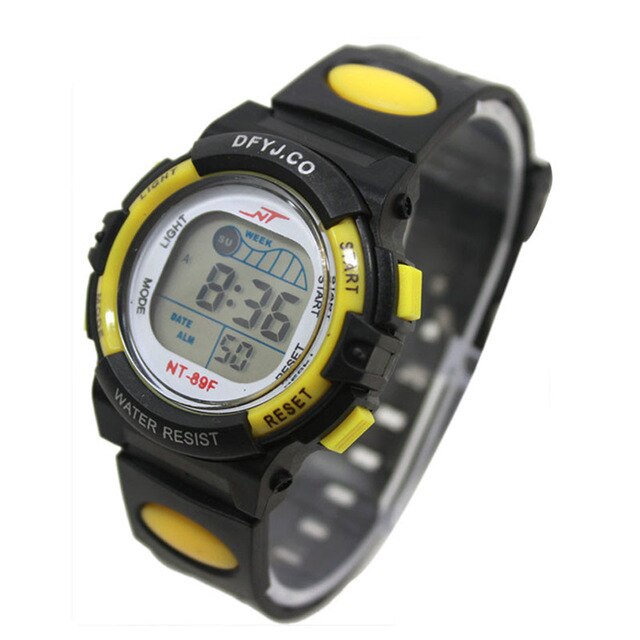 Waterproof Fashion Casual Children Kid Boy Digital LED Quartz watch