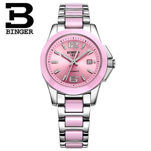 BINGER Mechanical Ceramic Women's WatcheS