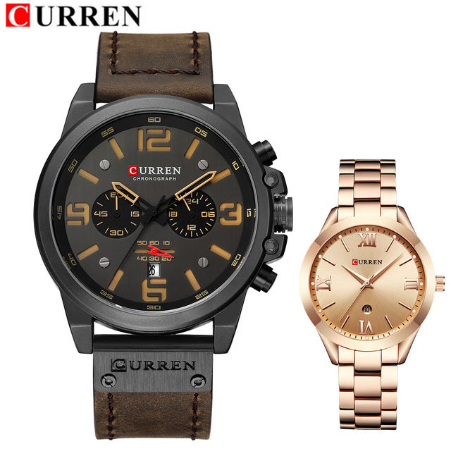 Curren 2PCS Lovers Set Watches