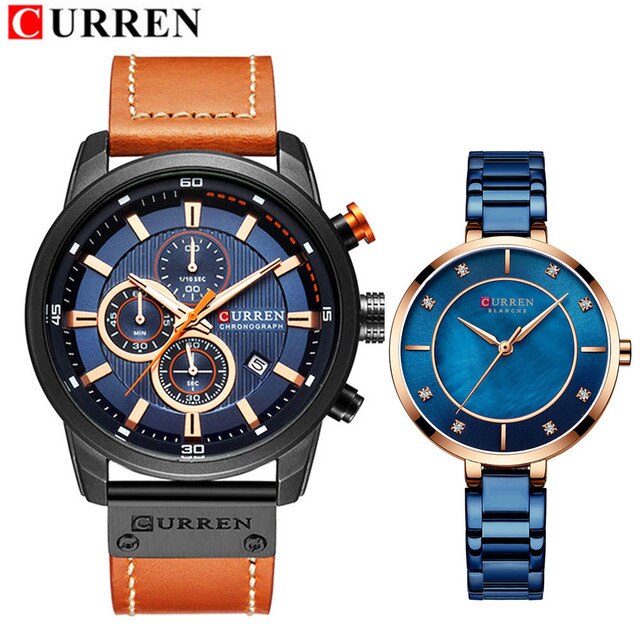 Curren 2PCS Lovers Set Watches