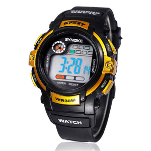 Multifunction Student Boy Digital LED Sport Quartz-Watc