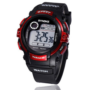 Multifunction Student Boy Digital LED Sport Quartz-Watc