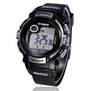 Multifunction Student Boy Digital LED Sport Quartz-Watc